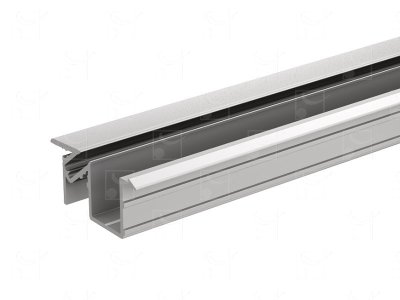 Anodised aluminium profile - 3 m