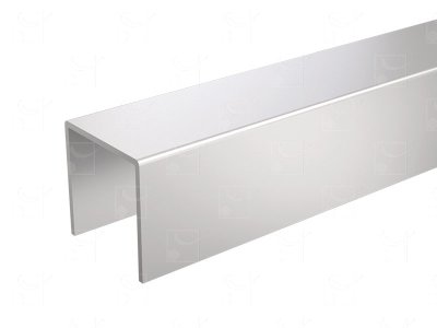 Galvanized steel U profile - 6 m